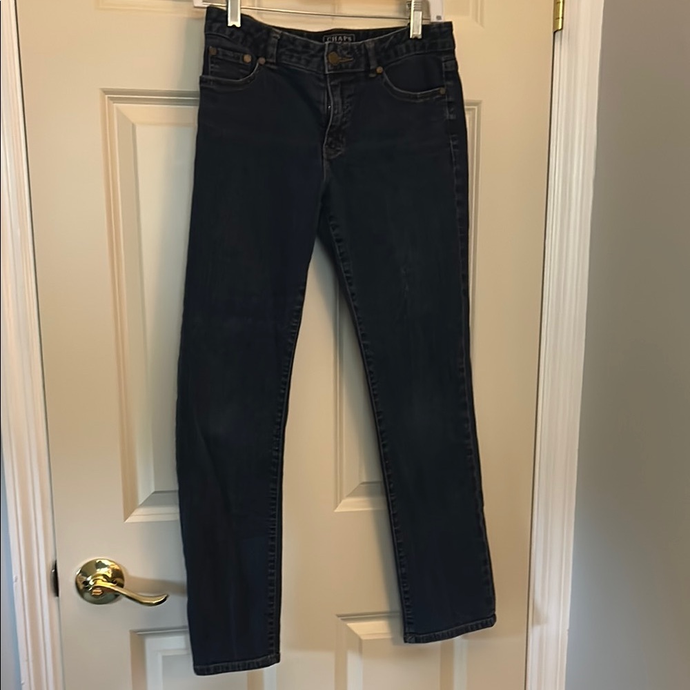 Chaps Dark Blue Straight Leg Jeans